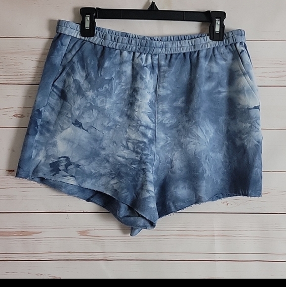Heartloom Shorts Heartloom Kalea Indigo Blue High Rise Tie Dye